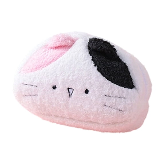 Fleece Cat Pencil Case Funny Pencil Pouch Large Capacity Pencil Case Big Cat Pencil Pouch Pencil Bag with Zipper Aesthetic Stationery Organizer Pen Box College Supplies