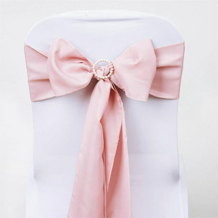

Efavormart 5 PCS ROSE GOLD Polyester Chair Sashes Tie Bows for Wedding Events Decor Chair Bow Sash Party Decor Supplies - 6x108