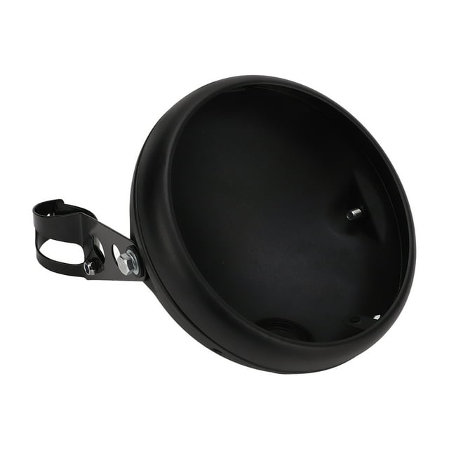 Carcasa De Faro De Motocicleta, Elegante Soporte De Cubo De Luz Delantera Universal De 7 Pulgadas De Metal Resistente Para Tubos De Horquilla De 38-51mm Para Faro LED ANGGREK Motorcycle Headlamp Bucket Housing