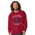 thumbnail image 4 of American Freedom Liberty 1776 Patriot Sweatshirt for Men or Women Brisco Brands S, 4 of 6