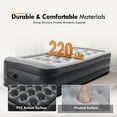 thumbnail image 2 of Honeydrill Twin Size Air Mattress 18.5" AirBed Inflatable with Built-In Pump, Gray, 2 of 7