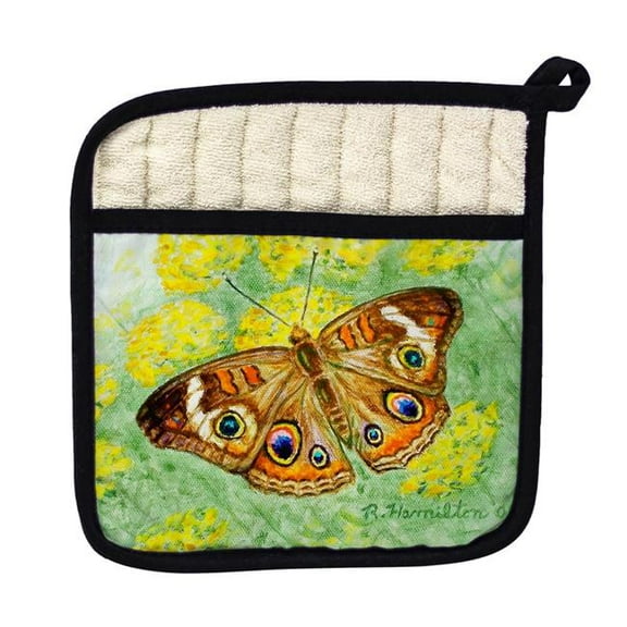 Betsy Drake PT763 Buckeye Butterfly Pot Holder