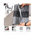thumbnail image 2 of Manteles Individuales Xtellar para Mesa, 6 Piezas manteles Individuales PVC con Posavasos ecológicos Antideslizante y Resistentes al Calor, para el Hogar, Restaurante, Cocina, Hotel negro, 2 of 5