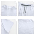 thumbnail image 4 of Stralyhd Scrubs for Women Set Medical Women Scrubs Mock Neck Top and Straight Leg Pants with Pockets White M, 4 of 6