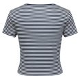 thumbnail image 5 of CAIVO Women Shirts Casual Lady U Neck Striped T Shirt Short Sleeve Stylish Tops, 5 of 5