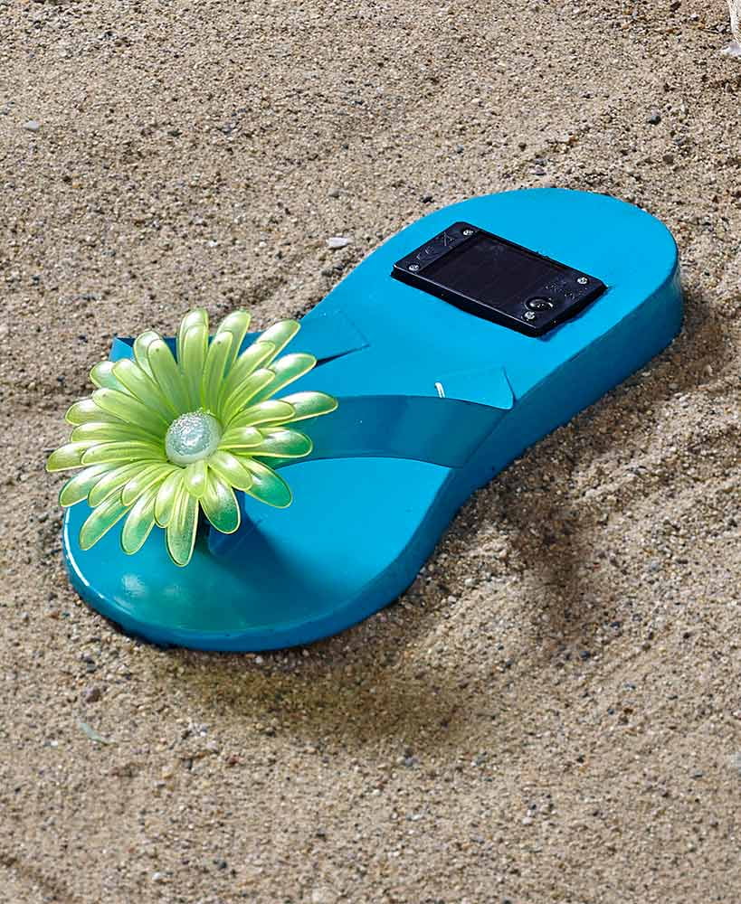 Solar Lit FlipFlop Blue