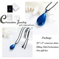 thumbnail image 4 of Teardrop Cremation Jewelry Memorial Teardrop Ashes Keepsake Urns Pendant Necklace for urn Necklaces Ashes Jewelry Gifts, 4 of 6