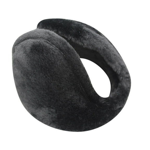 Otqutp Unisex Fashion Ear Cover Winter Warm Earmuffs Soft and Warm Knitted Plush Earmuffs Cold Earmuffs for Men Women Outdoor Activities(Black,One Size)