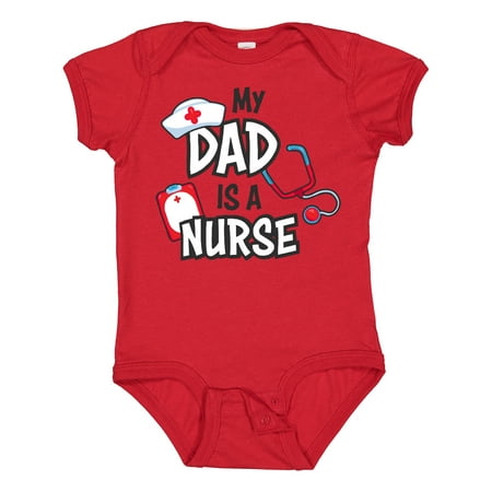 

Inktastic My Dad is a Nurse Gift Baby Boy or Baby Girl Bodysuit