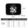thumbnail image 3 of Bearded Skull 17 inch Portable Laptop Sleeve Compatible with MacBook Air Notebook Computer Case for Men Women College School Students, 3 of 7