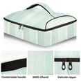 thumbnail image 2 of Iauyy Casserole Carrier for Hot Food Insulated Casserole Travel Carry Bag with Lid Food Warmer Bag for Party/Picnic,Light Green Vertical Stripes, 2 of 7