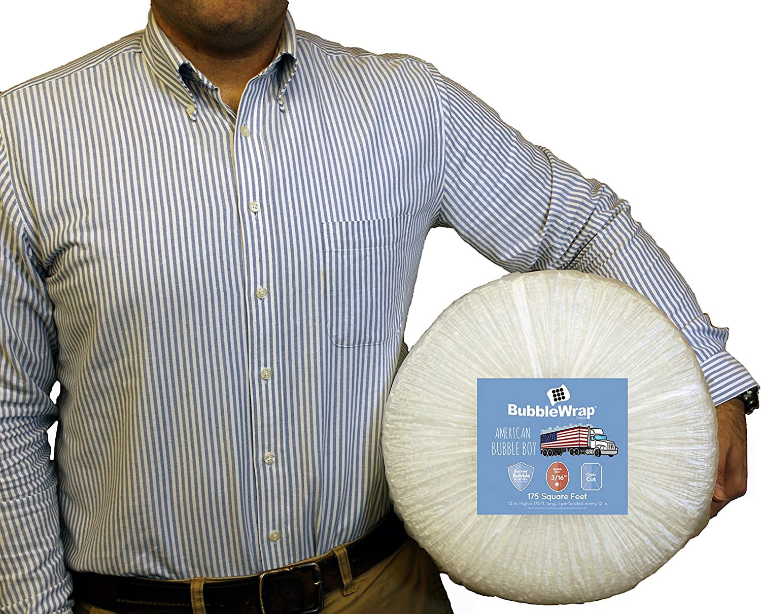 Bubble Wrap 90', Small 3/16 Cushioning, 90 ft with Perforated Every 12" : Office Products