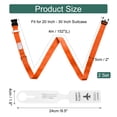 thumbnail image 2 of Uxcell 2 Pcs Correas de Equipaje para Maletas de 20-30 Pulgadas, Correa de Conector de Equipaje Ajustable con Hebilla de Contraseña y Etiqueta para Maleta de Viaje, Naranja, 2 of 7