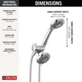 thumbnail image 6 of 3-Setting Combination Shower in Chrome - 1.75 GPM - Delta 75516, 6 of 13