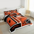 thumbnail image 3 of jejeloiu Rugby Football City Twin Comforter Sets,Boys Ball Game Bedding Set For Men Women Reversible 2 Pieces, 3 of 8
