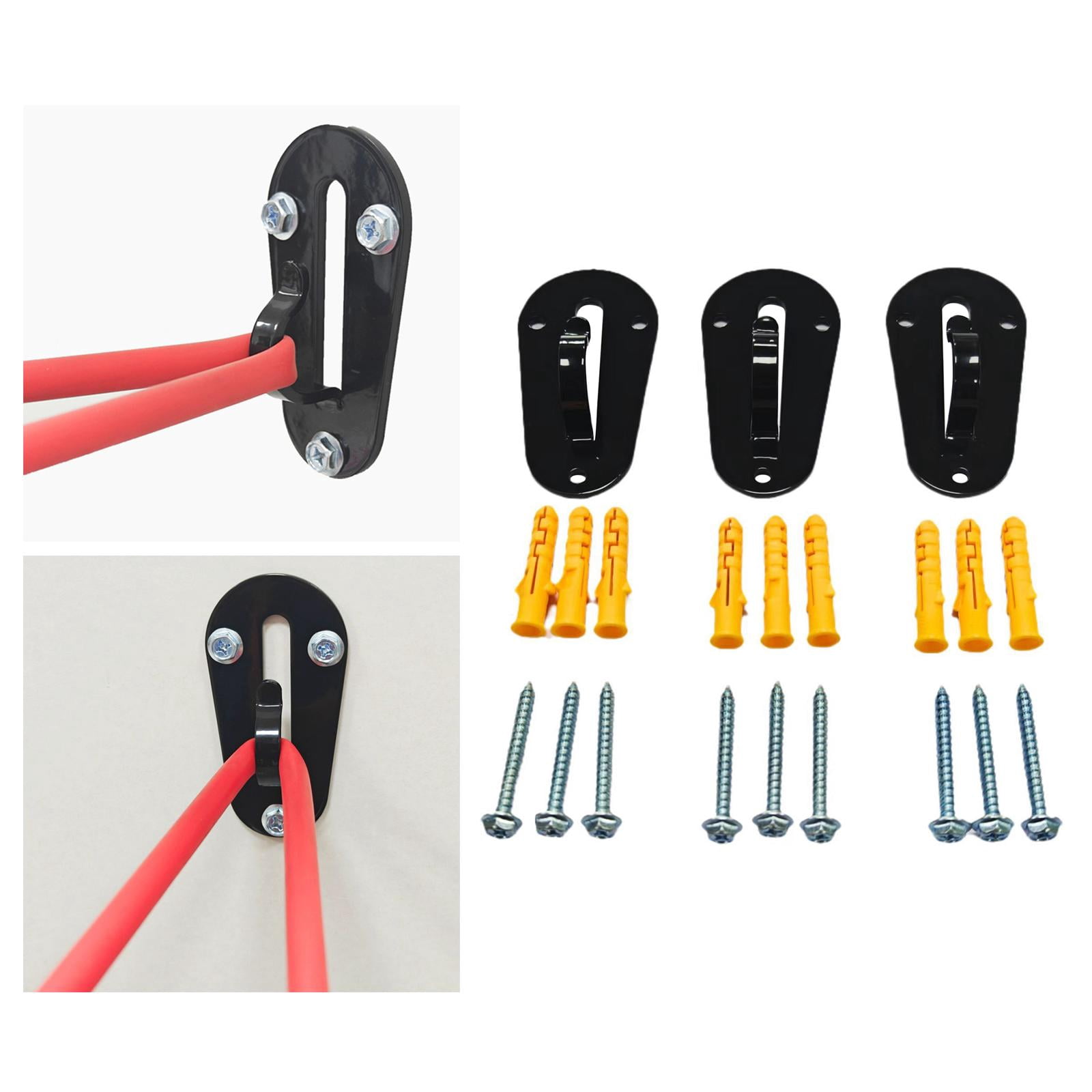 DimyFew 3 Pieces Wall Mount Workout Anchors for Strength Training Resistance Bands Body