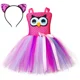 thumbnail image 4 of Disfraz de búho para niña, vestido con tutú de pájaro nocturno de dibujos animados, vestido de princesa para fiesta de cumpleaños infantil, disfraz de animal de Halloween para niños, ropa para niños, 4 of 5