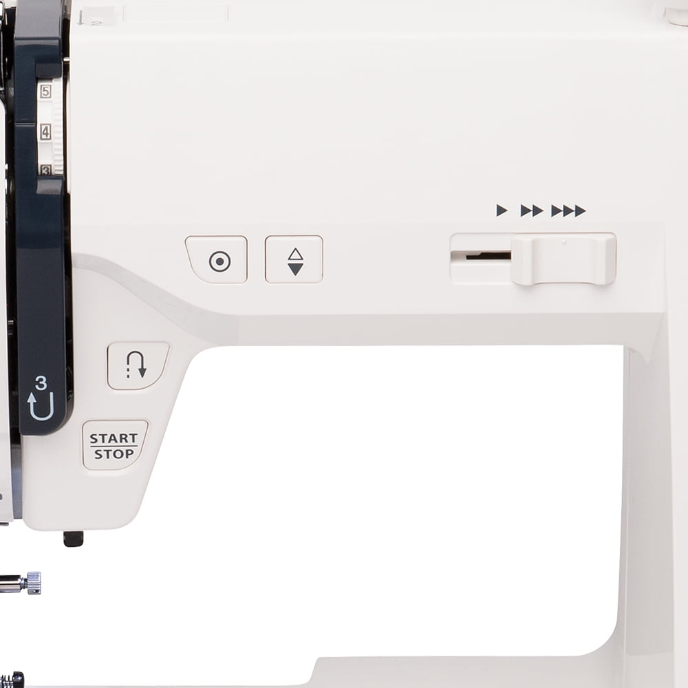 Janome JW8100 Fully-Featured Computerized Sewing Machine with 100 Stitches, 7 Buttonholes, Hard Cover, Extension Table and 22 Accessories
