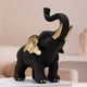 thumbnail image 4 of Adorno de resina de elefante dorado | Elegante decoración de escritorio con detalles dorados | Regalo decorativo para el hogar y la oficina para adultos y personas mayores, 4 of 6