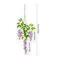 thumbnail image 3 of Artificial Wisteria Flower Vine Purple, Artificial Wisteria Vine Garland Feet Piece Ratta Hanging Flowers for Home Garden Wedding Décor, Artificial Wisteria Flower*1, 3 of 5