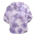 thumbnail image 2 of Lovely Purple Flowers Men’s Hoodies Sweatshirt Fleece Jackets Long Sleeve Sweatshirts, 2 of 5