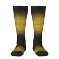thumbnail image 1 of JUNZAN Gold Glitter Gradient Pattern Fun Novelty Knee Warmer High Socks, 1 of 6