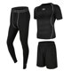 thumbnail image 1 of Chándal para hombre jinwen Ropa de compresión para gimnasio traje deportivo para correr XXL negro, 1 of 8
