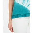 thumbnail image 2 of Style & Co Women's Tie-Dyed Ruffle-Hem T-Shirt Short Sleeve Petite Size PXL, 2 of 3