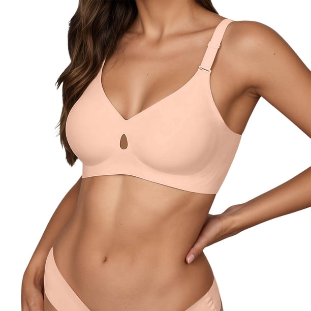 Brasier sin Varillas Mujer Sujetador Ajustado sin Costuras con Base de Gel de Gelatina para Mujer, Espalda sin Aros de Acero Extra Grande