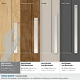 thumbnail image 3 of Amerock Ladera 7-9/16 inch (192mm) Center-to-Center Rectangle Polished Nickel Cabinet Pull Backplate, 3 of 6