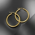 thumbnail image 3 of Ross-Simons Italian 2mm 18kt Yellow Gold Hoop Earrings, Women's, Adult, 3 of 6