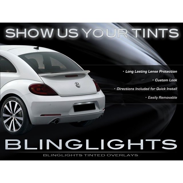 For 2012 2013 2014 VW Beetle Tinted Tail Lamp Light Overlays Kit A5 Smoked Protection Film Fusca