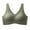 Green, variant on Diufon Sports Bras for Women Seamless Stretch No Underwire Comfort Bra Solid Color Wide Strap Bras