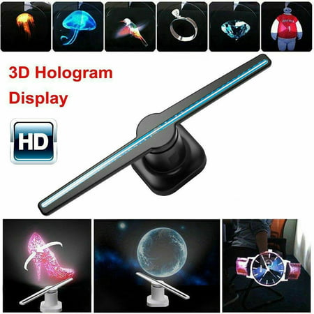3D Hologram Fan LED Display Projector Advertising 3D Photos and Videos for Business,Store,Shop,Holiday Events Display