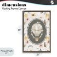 thumbnail image 4 of Stupell Industries Cottage Sunnyside Balloon over Florals Brown Floating Frame Canvas Art, 21 x 31, by Ink Drop Loft, 4 of 8