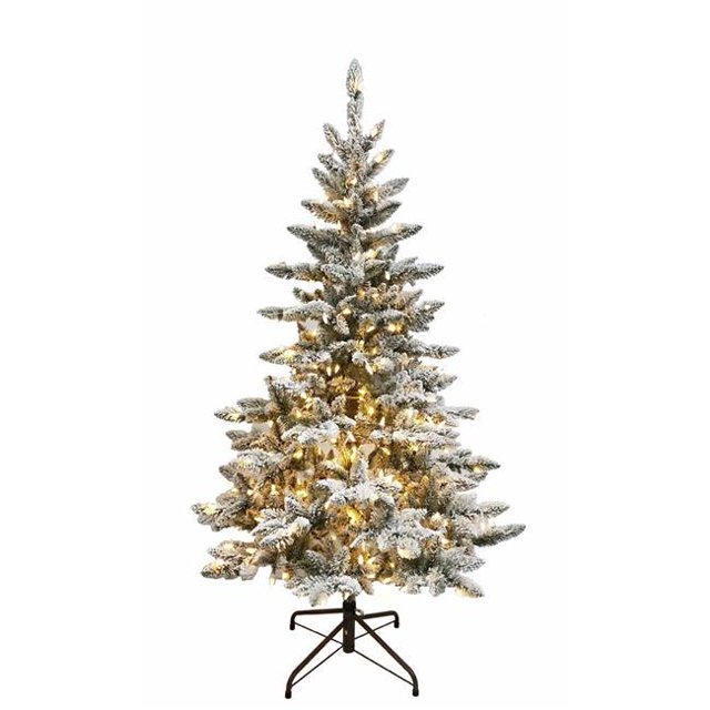 Kurt S. Adler TR71500FLEDWW 5 ft. Pre-Lit Warm White LED Snow Pine Artificial Tree