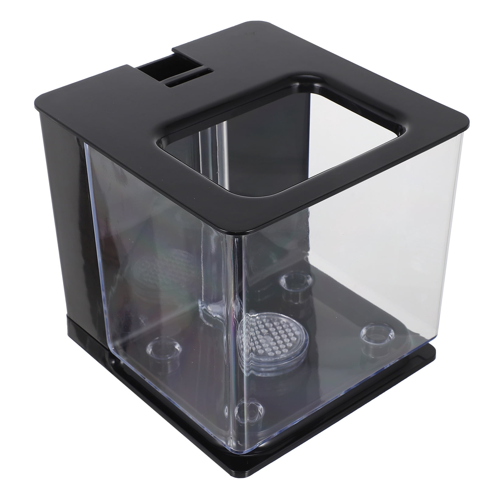 LEORX 1Set Clear Fish Tank Acrylic Small Fish Rearing Container Transparent