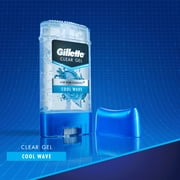Gillette Cool Wave Clear Gel Men?s Antiperspirant and Deodorant 3.8 oz (Pack of 4)