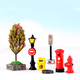 thumbnail image 3 of Adorno de planta de árbol de jardín de hadas en miniatura, macetas de casa de muñecas en miniatura decoración musgo Micro paisaje DIY adorno de jardín artesanal, cono de carretera 3 uds Sincero  Hogar, 3 of 4