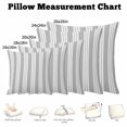 thumbnail image 5 of Throw Pillow Covers, Striped Grey Decorative Throw Pillow Covers 20x20 Inch, Farmhouse Line Stripes Classic Square Linen Pillow Cases for Couch/Living Room/Sofa, 5 of 9