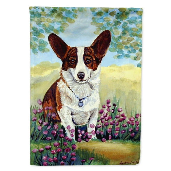 Carolines Treasures 7088-FLAG-PARENT Cardigan Corgi Flag  multicolor