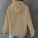 thumbnail image 4 of HongQid Womens Hoodies Casual Long Sleeve Drawstring Waffle Pullover Tops Loose Hooded Sweatshirt with Pocket, 4 of 4