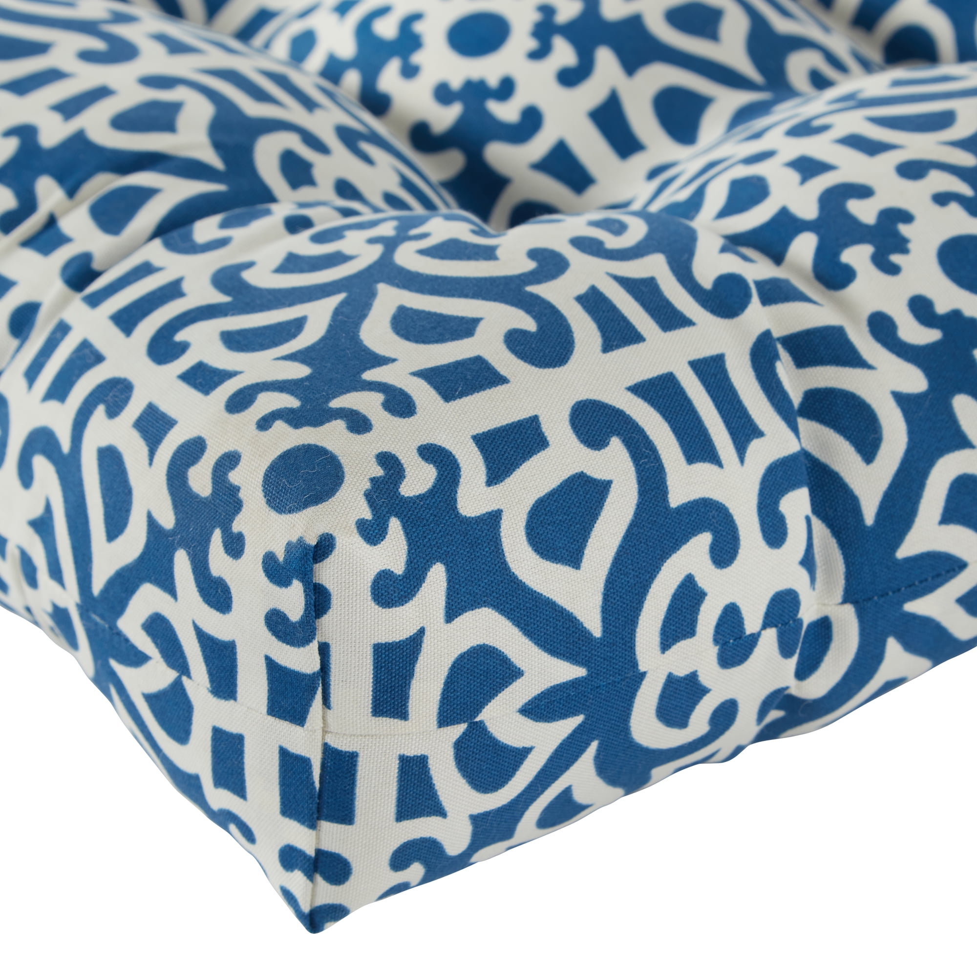 Greendale Home Fashions Outdoor Tufted 42'' x 21'' Chair Cushion, Indigo