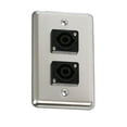 thumbnail image 1 of Elite Core OSP D-2-SPEAKON Duplex Wall Plate with 2-Speakons, 1 of 3