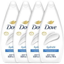 Dove Body Wash Hydrate 4-Pack – Moisturizing Cleanser for Smooth, Soft Skin, 25.3 Oz Ea
