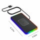 thumbnail image 4 of Alfombrilla de carga inalámbrica para coche de 15 W con 7 luces RGB, antideslizante, para carga rápida, cargadores de teléfono, carga inalámbrica., 4 of 6