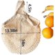 thumbnail image 5 of Bolsa de malla de algodón reutilizable, bolsa de la compra, bolsa de cuerda de algodón, bolsa de malla, tienda, 5 of 5