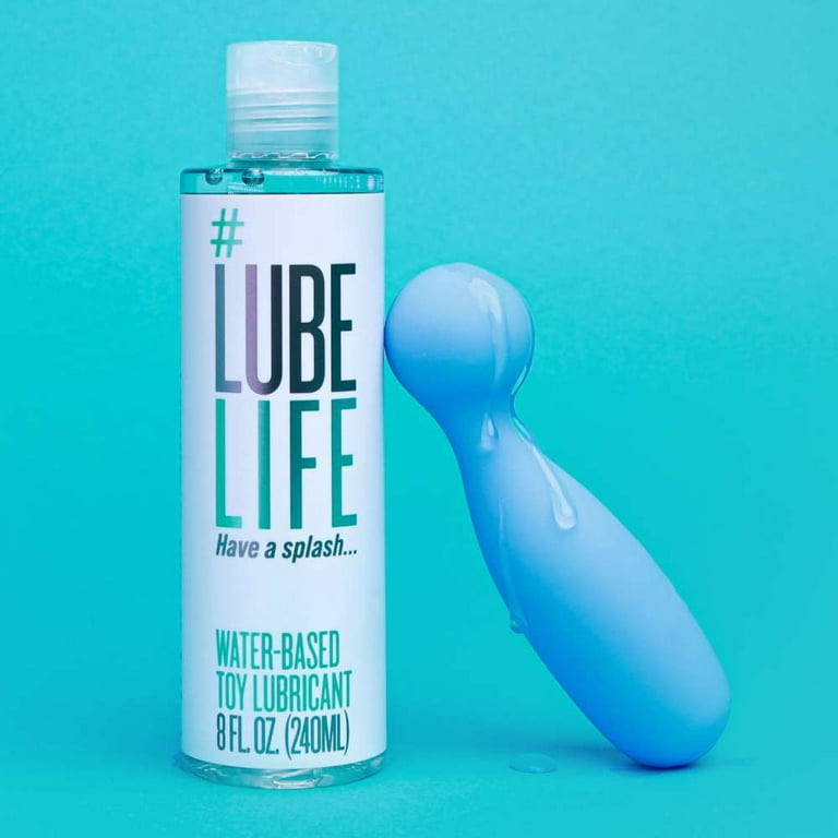 Lot of 7 - Lube Life Have A Splash Water Base Lubricant 8 fl oz