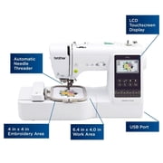 Brother SE700 Embroidery & Sewing Machine w/ 4 x 4 Hoop & 40+ Accessories