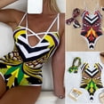 thumbnail image 1 of AURORA TRADE Women's Hollowed-out Backless Bikini One Piece Swimsuit Deep V Neck Halter Monokini Bathing Suit Swimwear, 1 of 7